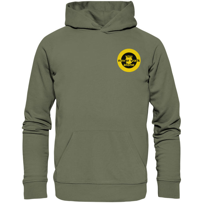Dortmund Fan-Hoodie Kokarde klein "you never walk alone" - Premium Unisex Hoodie