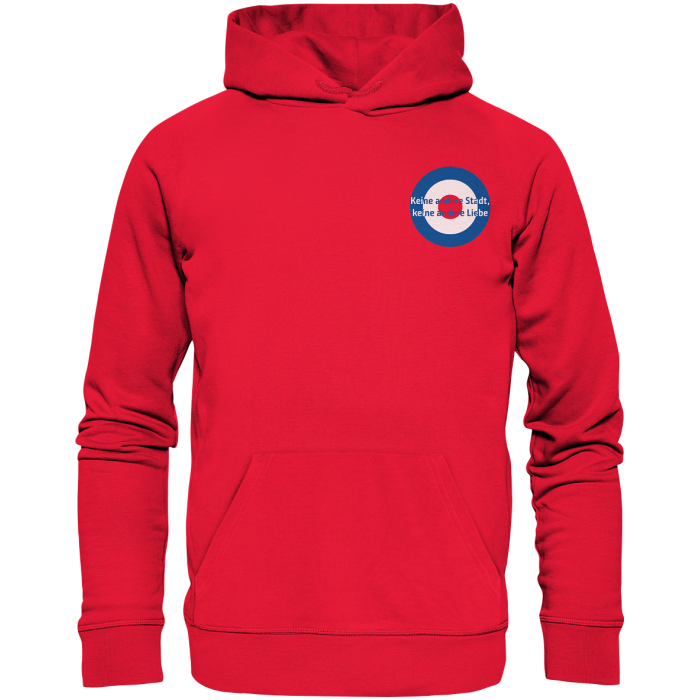 Kiel Fan-Hoodie Kokarde klein "Keine andere Stadt ..." - Premium Unisex Hoodie