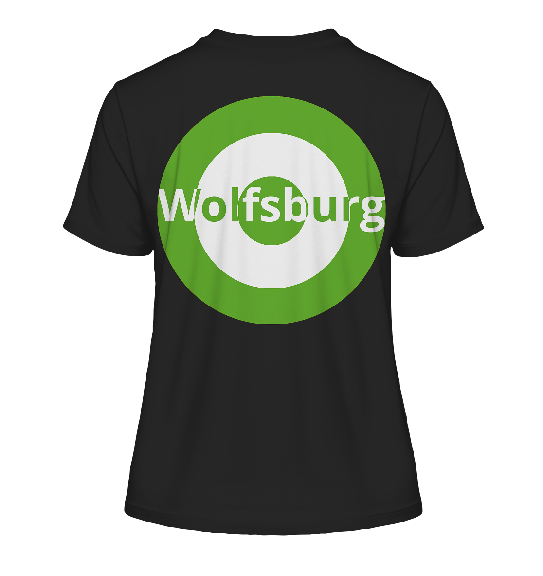 Wolfgang Fan-T-Shirt Kokarde beidseitig "Wolfsburg" - Fitted Ladies Organic Shirt Wolfgang Fan-T-Shirt Kokarde beidseitig "Wolfsburg" - Fitted Ladies Organic Shirt