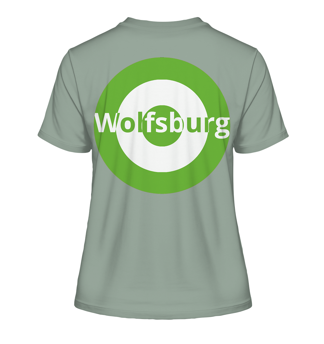 Wolfgang Fan-T-Shirt Kokarde beidseitig "Wolfsburg" - Fitted Ladies Organic Shirt Wolfgang Fan-T-Shirt Kokarde beidseitig "Wolfsburg" - Fitted Ladies Organic Shirt