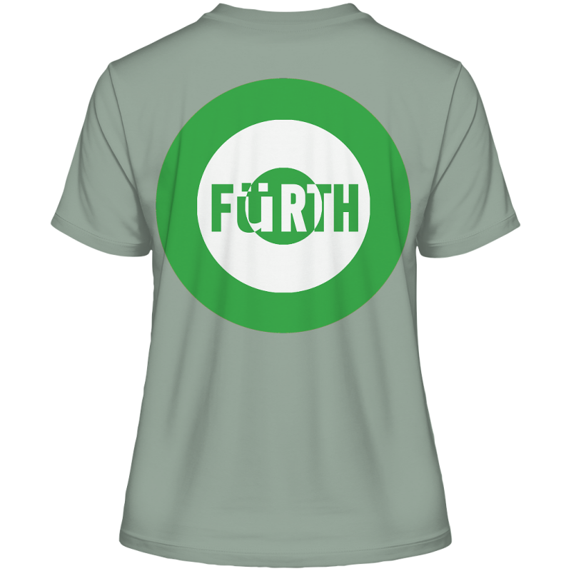Fürth Fan-T-Shirt Kokarde beidseitig "Fürth" - Fitted Ladies Organic Shirt