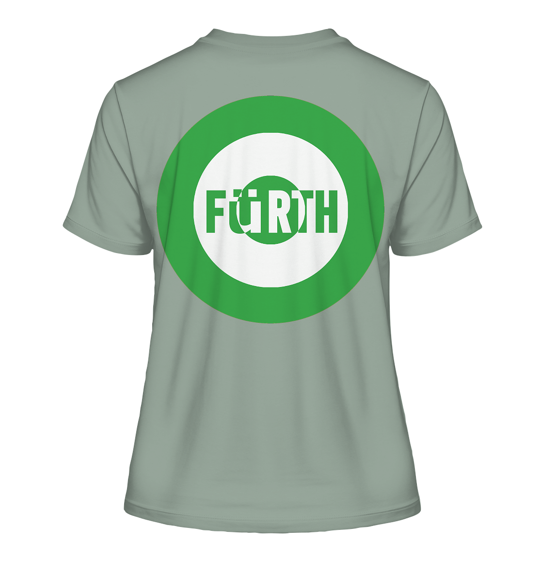 Fürth Fan-T-Shirt Kokarde beidseitig "Fürth" - Fitted Ladies Organic Shirt Fürth Fan-T-Shirt Kokarde beidseitig "Fürth" - Fitted Ladies Organic Shirt