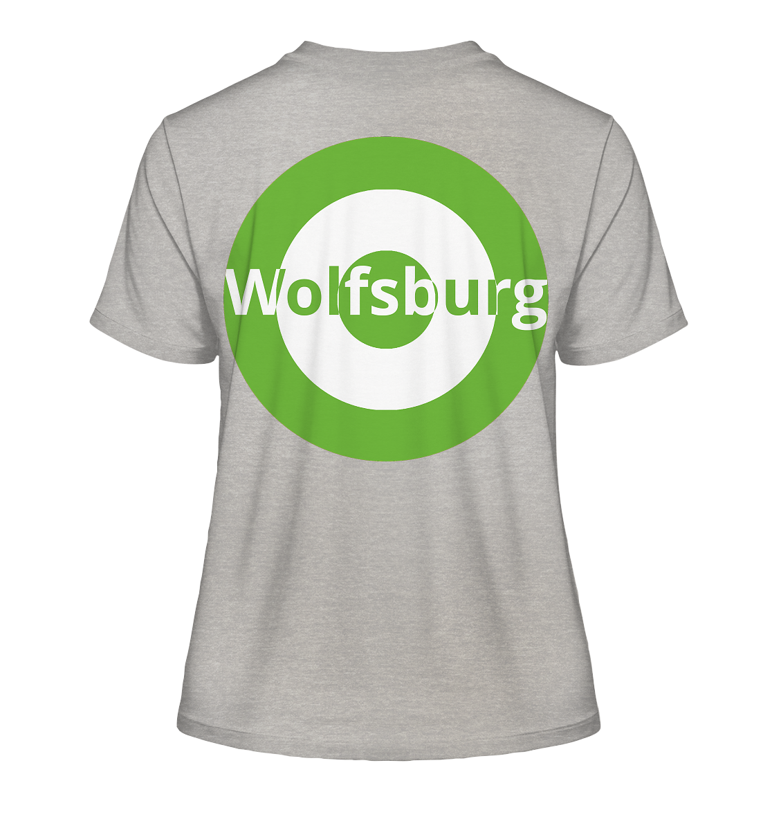 Wolfgang Fan-T-Shirt Kokarde beidseitig "Wolfsburg" - Fitted Ladies Organic Shirt Wolfgang Fan-T-Shirt Kokarde beidseitig "Wolfsburg" - Fitted Ladies Organic Shirt