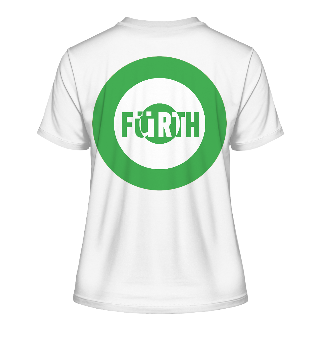 Fürth Fan-T-Shirt Kokarde beidseitig "Fürth" - Fitted Ladies Organic Shirt Fürth Fan-T-Shirt Kokarde beidseitig "Fürth" - Fitted Ladies Organic Shirt