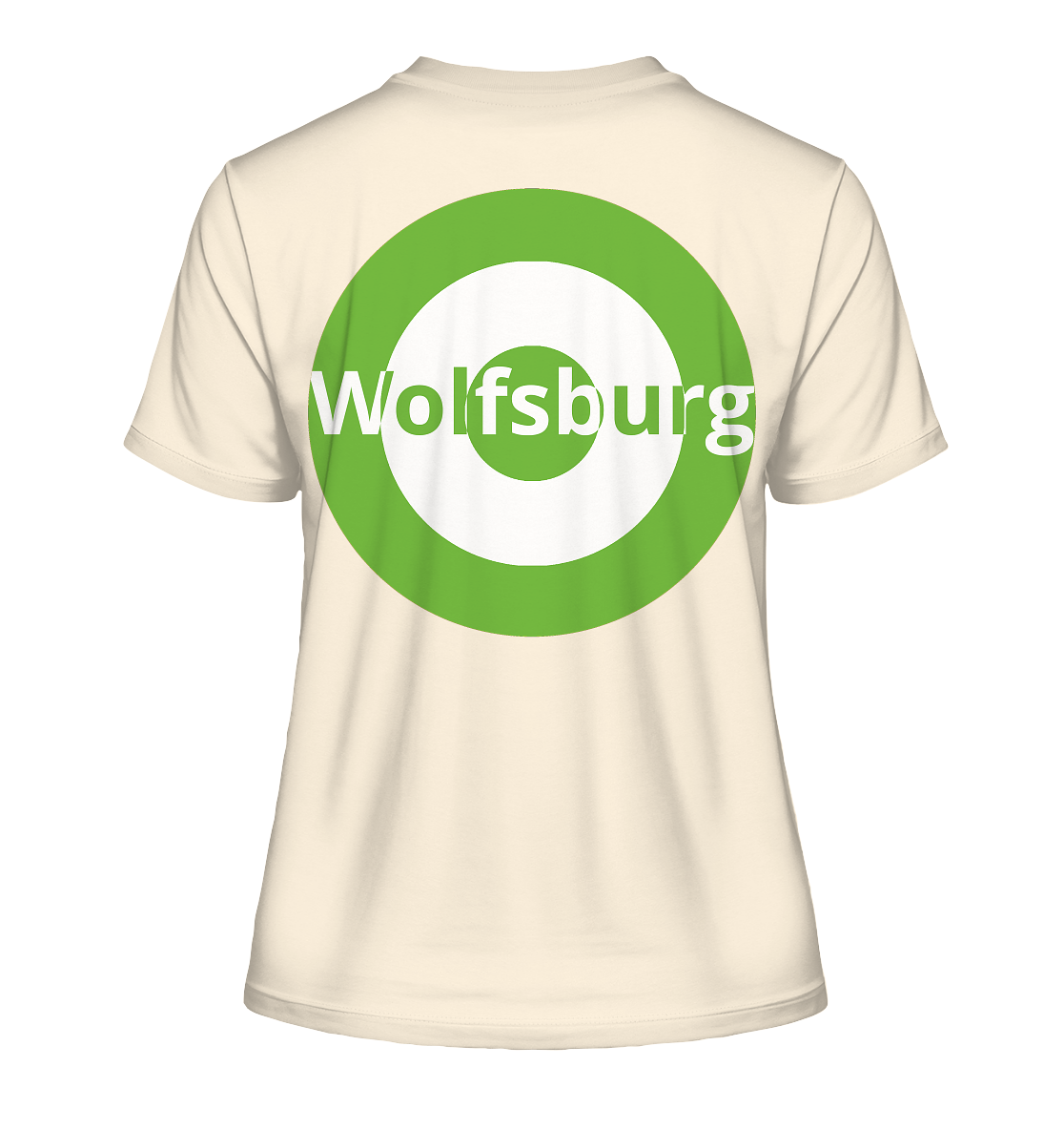 Wolfgang Fan-T-Shirt Kokarde beidseitig "Wolfsburg" - Fitted Ladies Organic Shirt Wolfgang Fan-T-Shirt Kokarde beidseitig "Wolfsburg" - Fitted Ladies Organic Shirt