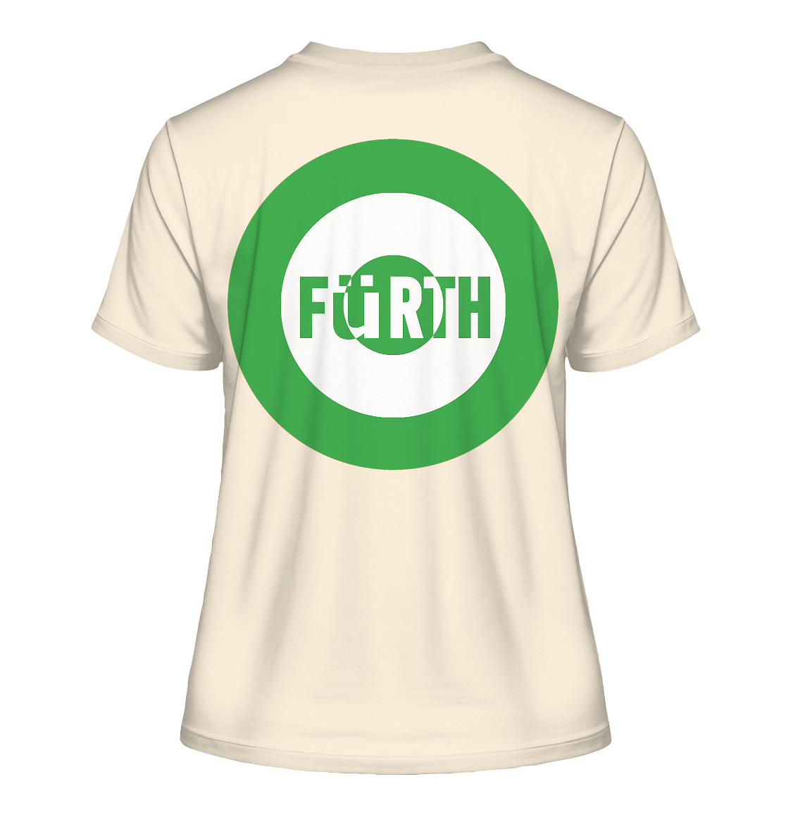 Fürth Fan-T-Shirt Kokarde beidseitig "Fürth" - Fitted Ladies Organic Shirt Fürth Fan-T-Shirt Kokarde beidseitig "Fürth" - Fitted Ladies Organic Shirt