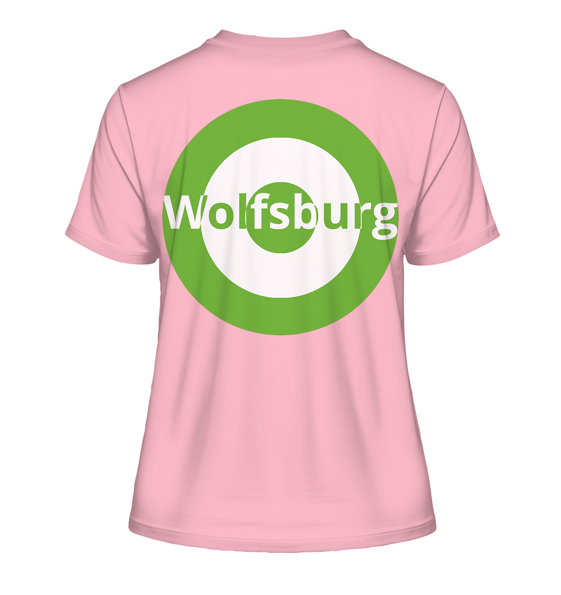 Wolfgang Fan-T-Shirt Kokarde beidseitig "Wolfsburg" - Fitted Ladies Organic Shirt Wolfgang Fan-T-Shirt Kokarde beidseitig "Wolfsburg" - Fitted Ladies Organic Shirt