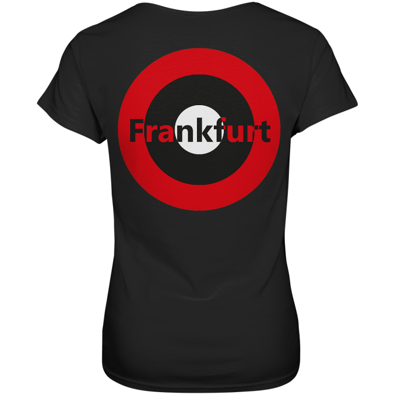 Frankfurt Fan-T-Shirt zweiseitiger Druck "Frankfurt" - Ladies Premium Shirt
