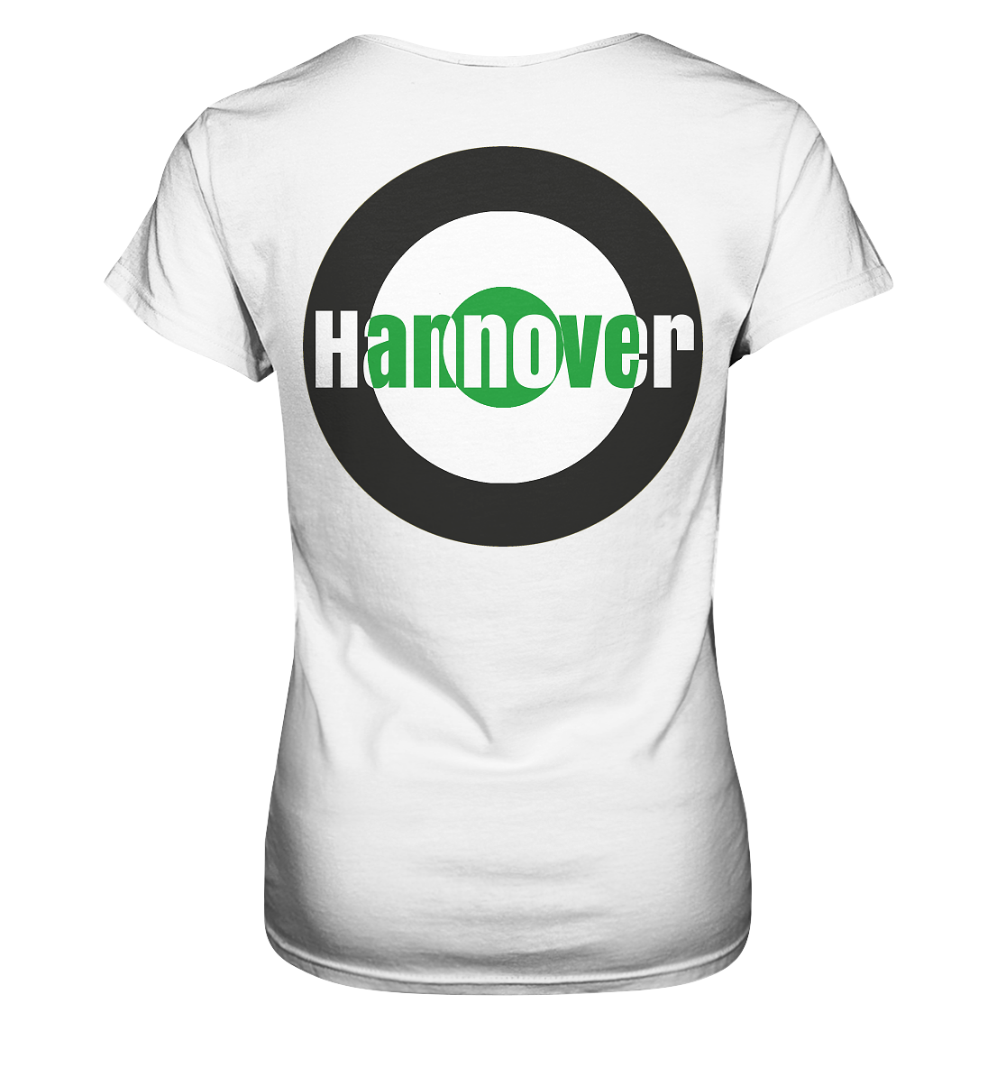 Hannover Fan-T-Shirt Kokarde beidseitig "Hannover" - Ladies Premium Shirt Hannover Fan-T-Shirt Kokarde beidseitig "Hannover" - Ladies Premium Shirt