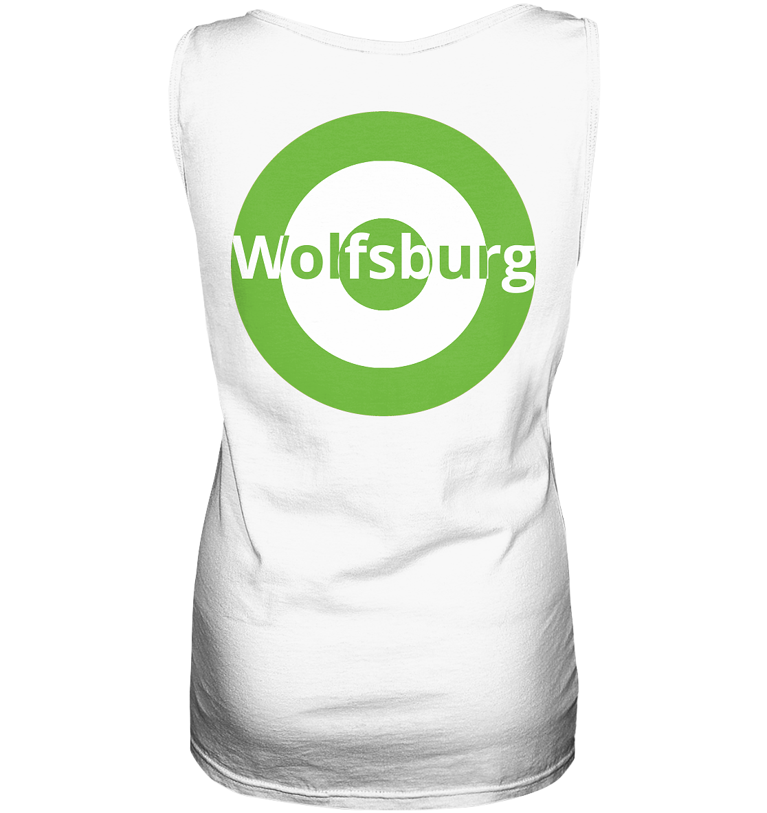 Wolfgang Fan-T-Shirt Kokarde beidseitig "Wolfsburg" - Ladies Tank-Top Wolfgang Fan-T-Shirt Kokarde beidseitig "Wolfsburg" - Ladies Tank-Top