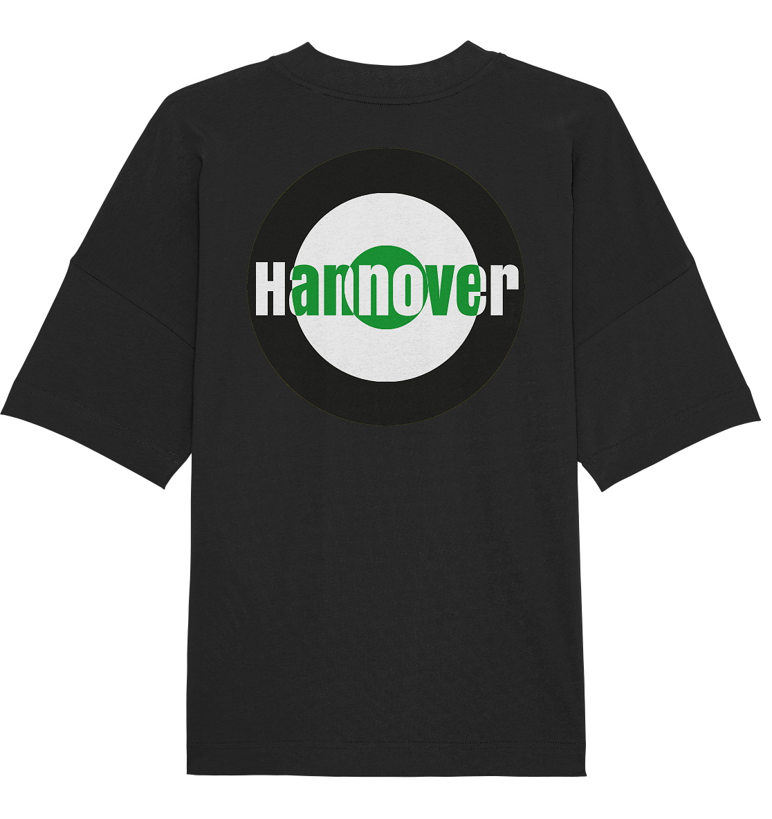 Hannover Fan-T-Shirt Kokarde beidseitig "Hannover" - Organic Oversize Shirt Hannover Fan-T-Shirt Kokarde beidseitig "Hannover" - Organic Oversize Shirt