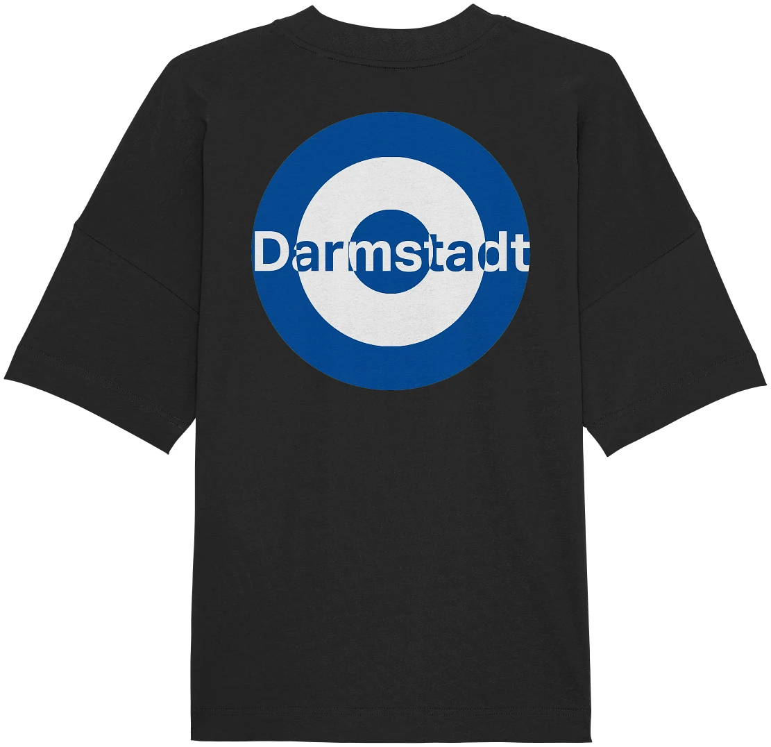 Darmstadt Fan-T-Shirt zweiseitiger Druck "Darmstadt" - Organic Oversize Shirt Darmstadt Fan-T-Shirt zweiseitiger Druck "Darmstadt" - Organic Oversize Shirt