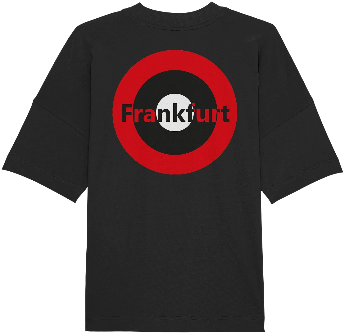 Frankfurt Fan-T-Shirt zweiseitiger Druck "Frankfurt" - Organic Oversize Shirt Frankfurt Fan-T-Shirt zweiseitiger Druck "Frankfurt" - Organic Oversize Shirt