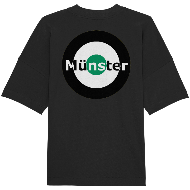 Münster Fan-T-Shirt Kokarde beidseitig "Münster" - Organic Oversize Shirt