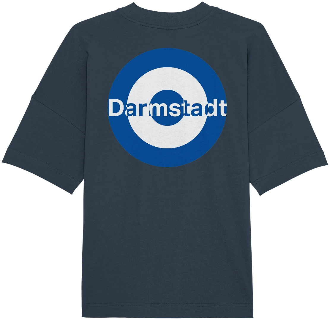 Darmstadt Fan-T-Shirt zweiseitiger Druck "Darmstadt" - Organic Oversize Shirt Darmstadt Fan-T-Shirt zweiseitiger Druck "Darmstadt" - Organic Oversize Shirt