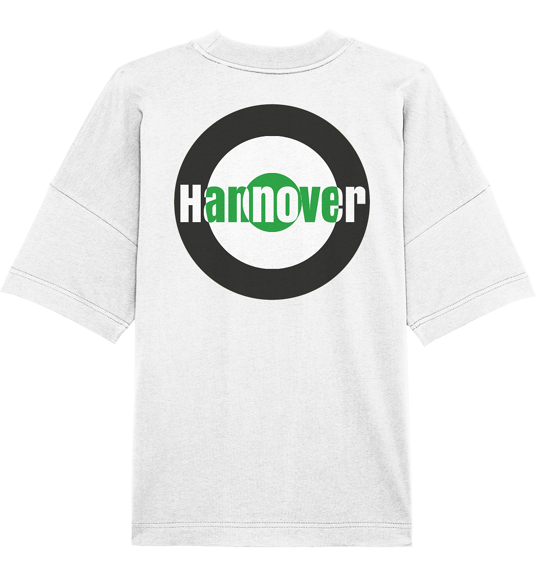Hannover Fan-T-Shirt Kokarde beidseitig "Hannover" - Organic Oversize Shirt Hannover Fan-T-Shirt Kokarde beidseitig "Hannover" - Organic Oversize Shirt