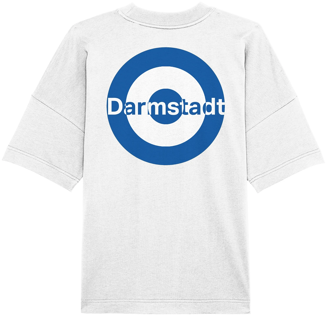 Darmstadt Fan-T-Shirt zweiseitiger Druck "Darmstadt" - Organic Oversize Shirt Darmstadt Fan-T-Shirt zweiseitiger Druck "Darmstadt" - Organic Oversize Shirt