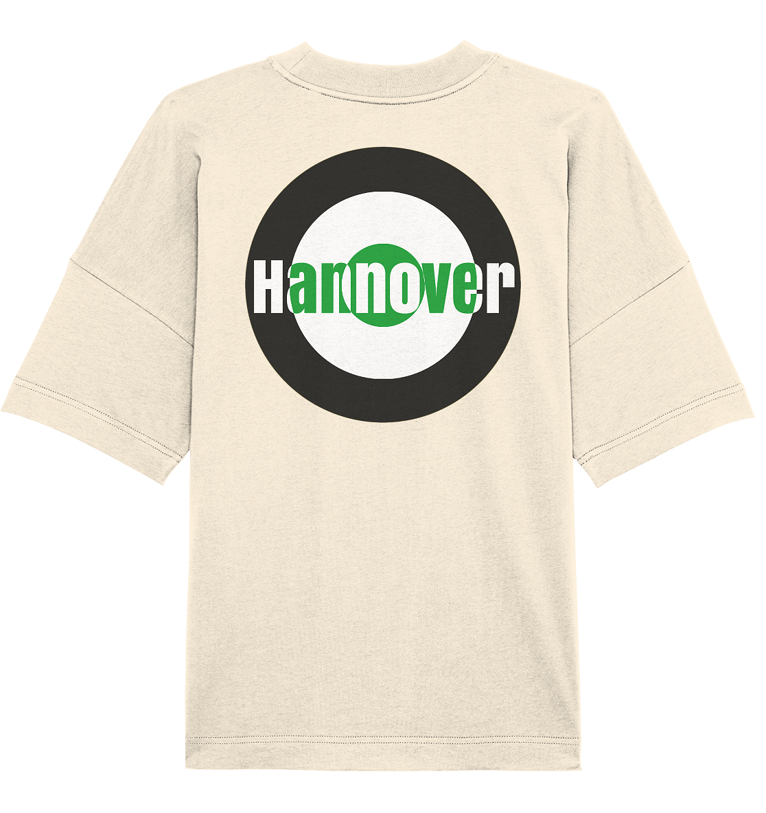 Hannover Fan-T-Shirt Kokarde beidseitig "Hannover" - Organic Oversize Shirt Hannover Fan-T-Shirt Kokarde beidseitig "Hannover" - Organic Oversize Shirt