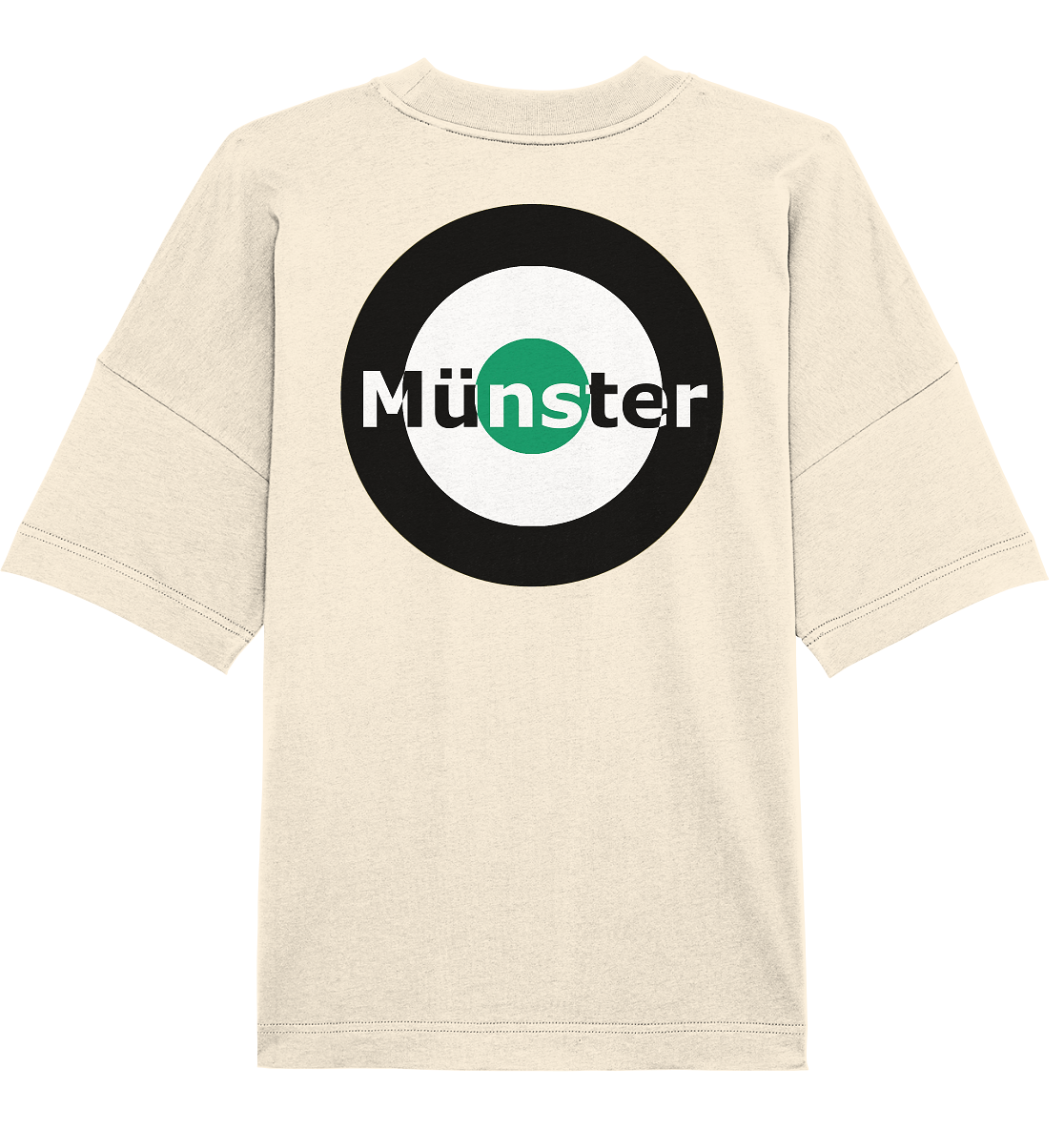 Münster Fan-T-Shirt Kokarde beidseitig "Münster" - Organic Oversize Shirt Münster Fan-T-Shirt Kokarde beidseitig "Münster" - Organic Oversize Shirt