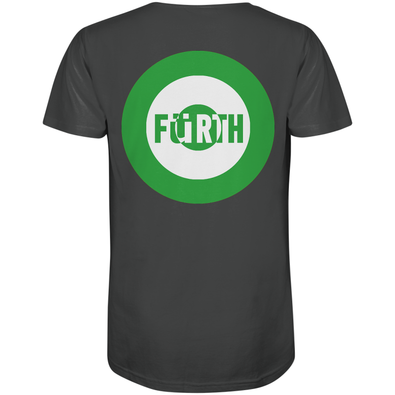 Fürth Fan-T-Shirt Kokarde beidseitig "Fürth" - Organic Shirt