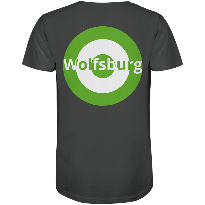 Wolfgang Fan-T-Shirt Kokarde beidseitig "Wolfsburg" - Organic Shirt