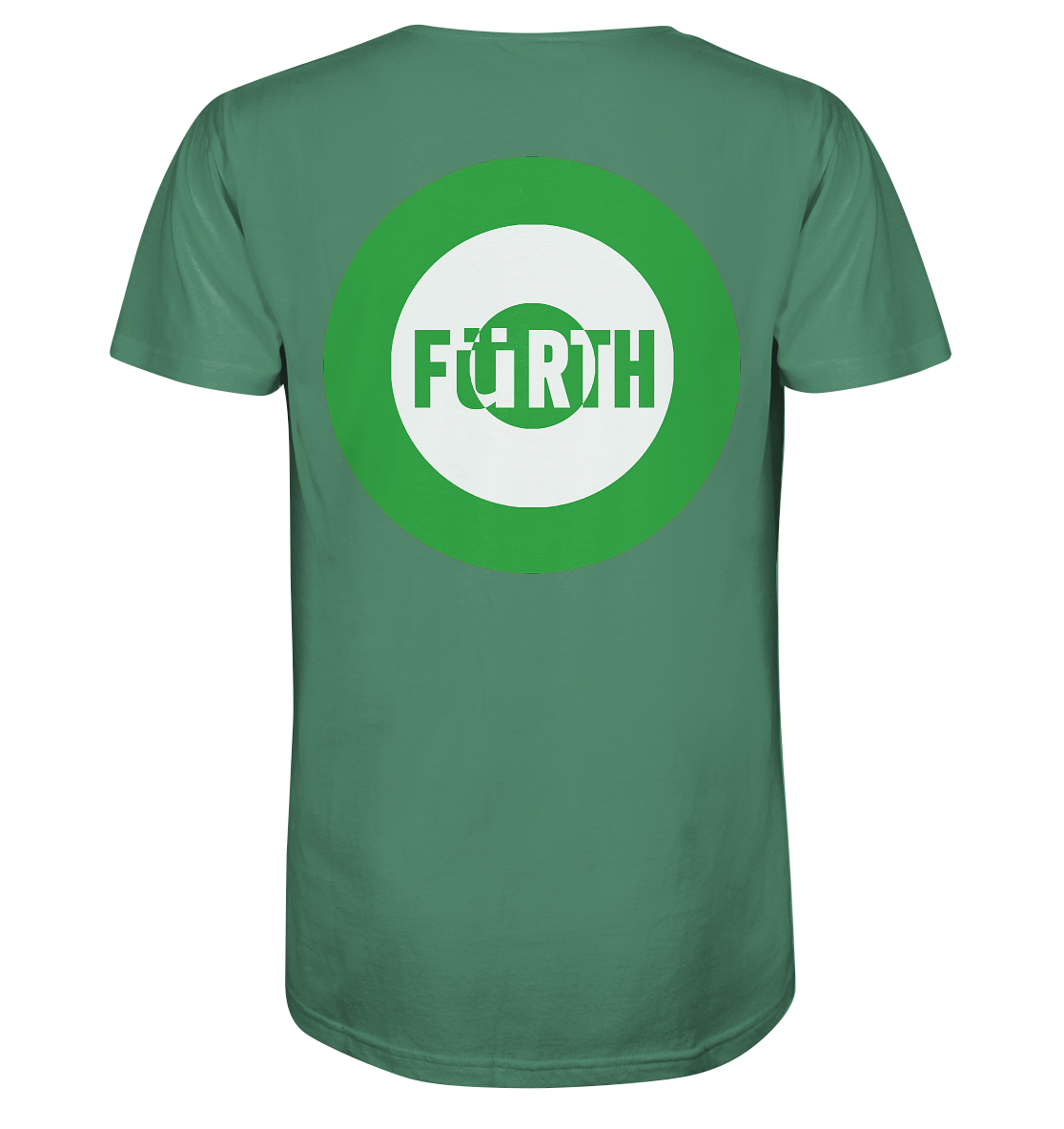 Fürth Fan-T-Shirt Kokarde beidseitig "Fürth" - Organic Shirt Fürth Fan-T-Shirt Kokarde beidseitig "Fürth" - Organic Shirt