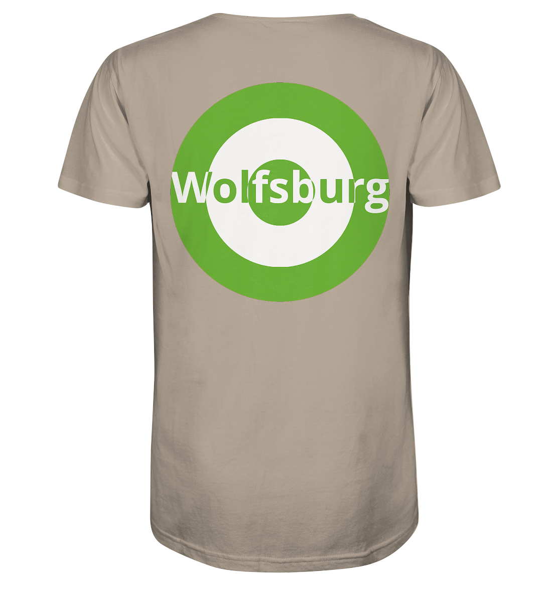 Wolfgang Fan-T-Shirt Kokarde beidseitig "Wolfsburg" - Organic Shirt Wolfgang Fan-T-Shirt Kokarde beidseitig "Wolfsburg" - Organic Shirt