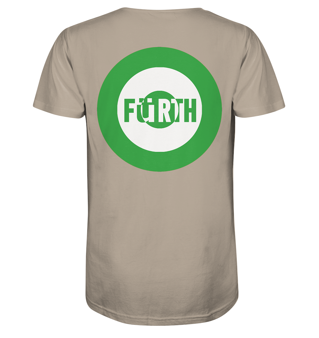 Fürth Fan-T-Shirt Kokarde beidseitig "Fürth" - Organic Shirt Fürth Fan-T-Shirt Kokarde beidseitig "Fürth" - Organic Shirt