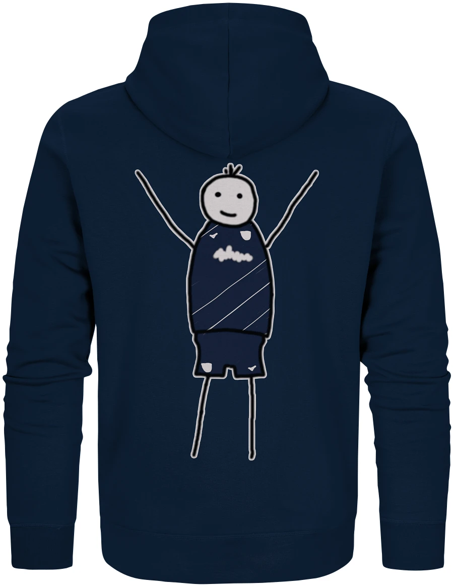 Bochum Fan Zipper Strichmännchen - Organic Zipper Bochum Fan Zipper Strichmännchen - Organic Zipper