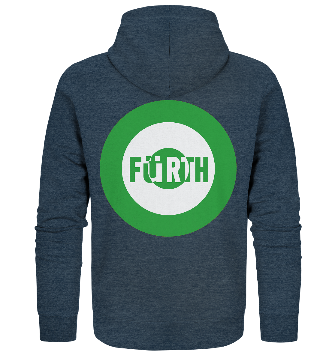 Fürth Fan-Zipper Kokarde beidseitig "Fürth" - Organic Zipper Fürth Fan-Zipper Kokarde beidseitig "Fürth" - Organic Zipper