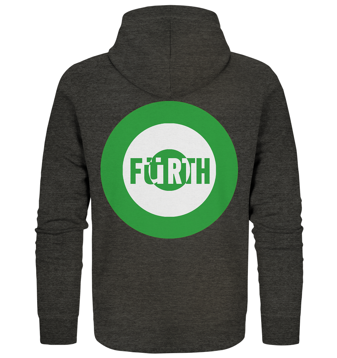 Fürth Fan-Zipper Kokarde beidseitig "Fürth" - Organic Zipper Fürth Fan-Zipper Kokarde beidseitig "Fürth" - Organic Zipper
