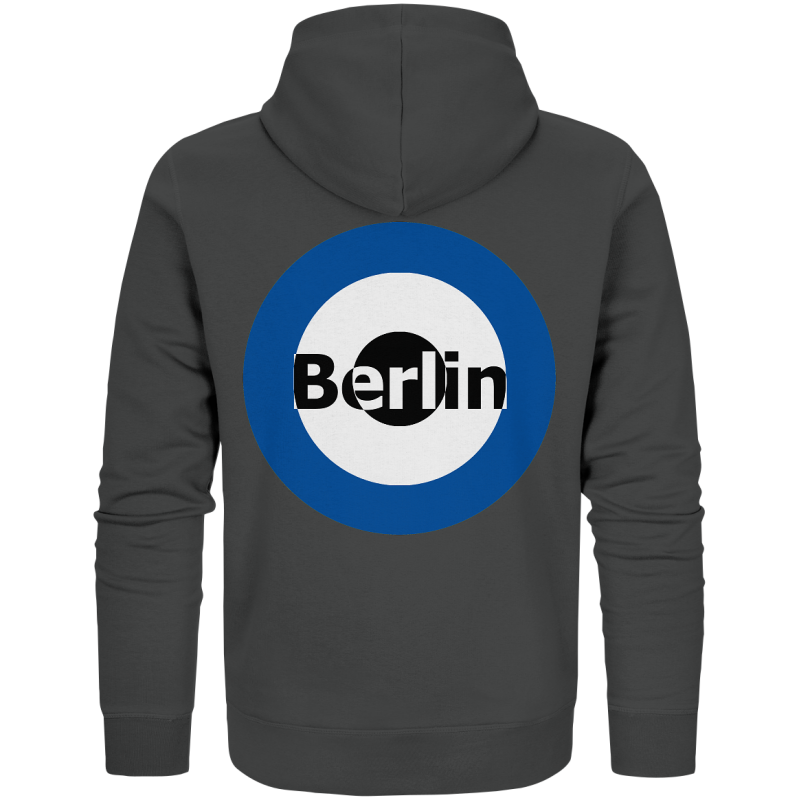 Berlin Fan-Zipper zweiseitiger Druck "Berlin" - Organic Zipper