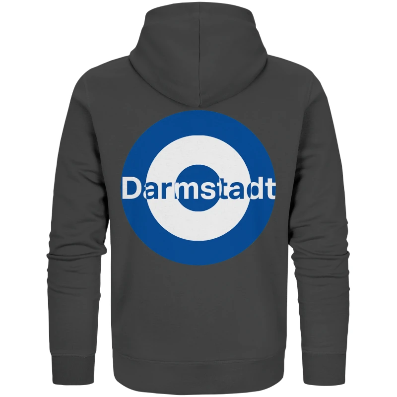 Darmstadt Fan-Zipper zweiseitiger Druck "Darmstadt" - Organic Zipper