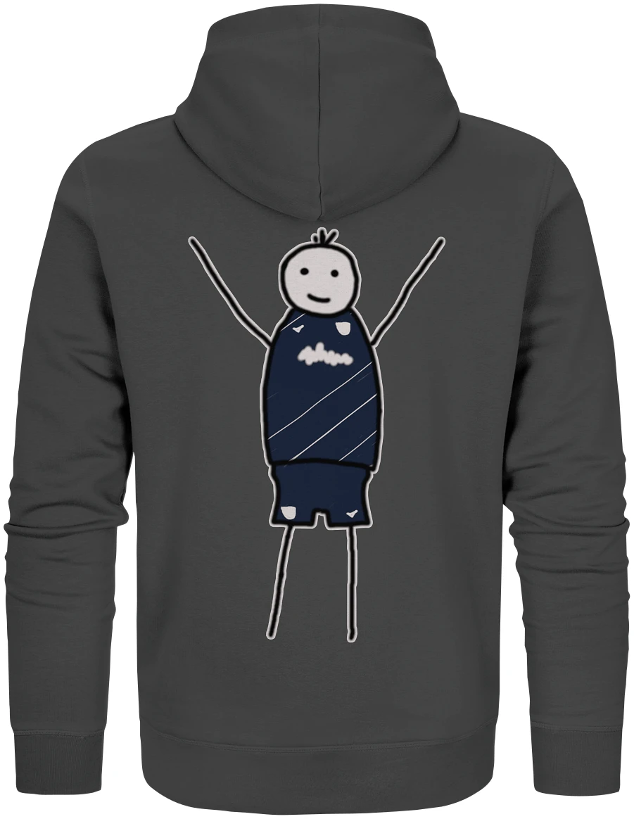 Bochum Fan Zipper Strichmännchen - Organic Zipper Bochum Fan Zipper Strichmännchen - Organic Zipper