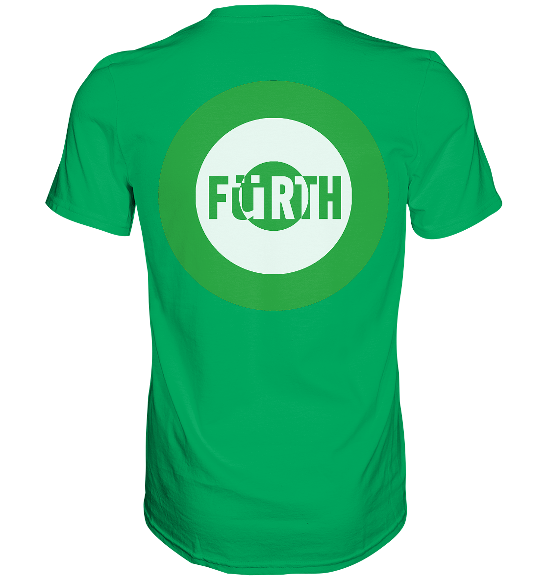 Fürth Fan-T-Shirt Kokarde beidseitig "Fürth" - Premium Shirt Fürth Fan-T-Shirt Kokarde beidseitig "Fürth" - Premium Shirt