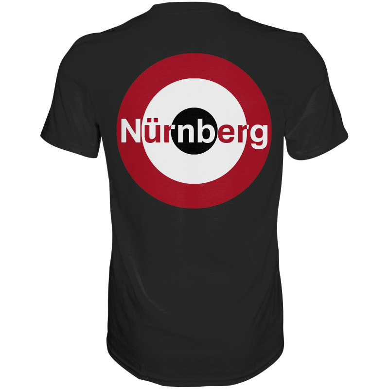 Nürnberg Fan-T-Shirt zweiseitiger Druck "Nürnberg" - Premium Shirt Nürnberg Fan-T-Shirt zweiseitiger Druck "Nürnberg" - Premium Shirt