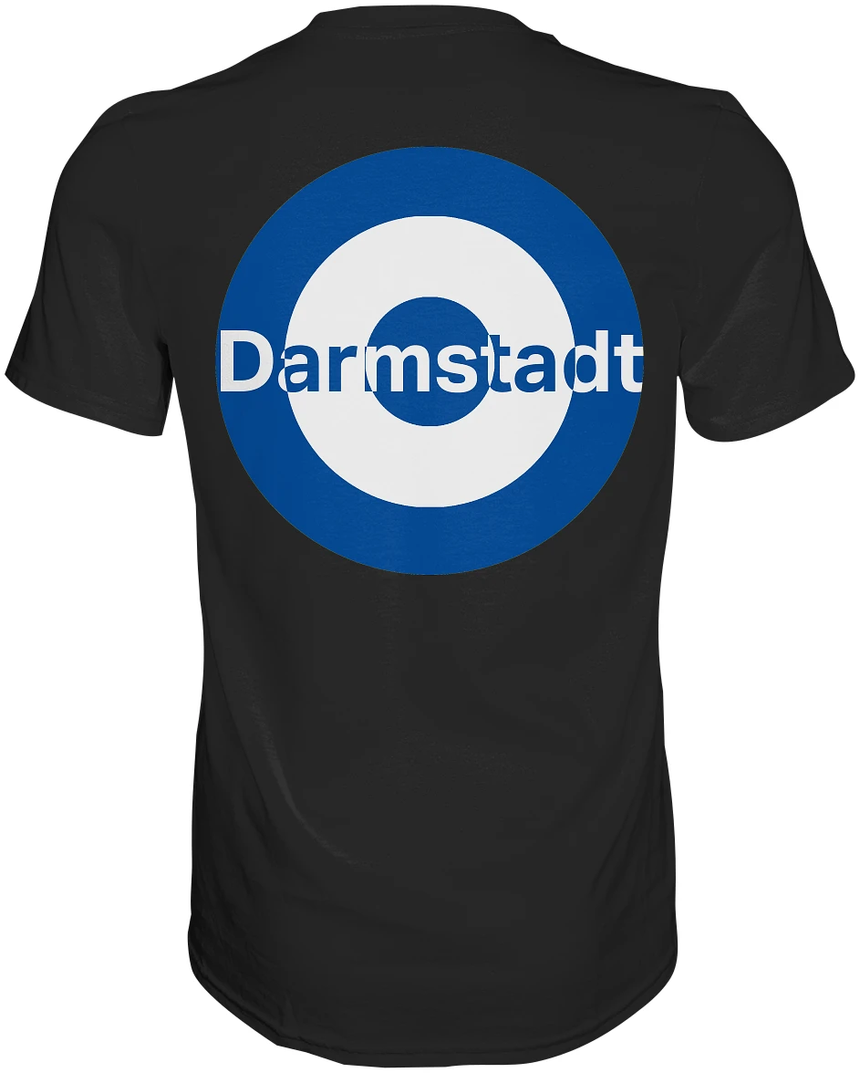 Darmstadt Fan-T-Shirt zweiseitiger Druck "Darmstadt" - Premium Shirt Darmstadt Fan-T-Shirt zweiseitiger Druck "Darmstadt" - Premium Shirt