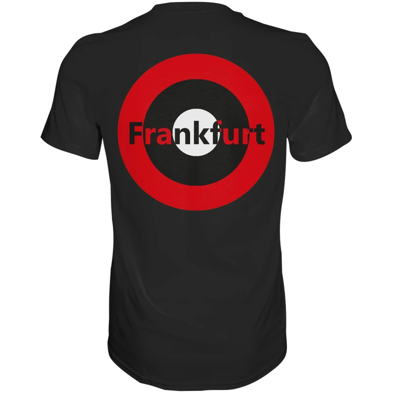 Frankfurt Fan-T-Shirt zweiseitiger Druck "Frankfurt" - Premium Shirt