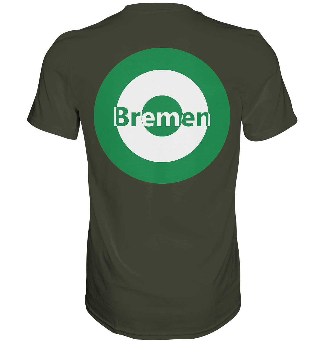 Bremen Fan-T-Shirt Kokarde beidseitig "Bremen" - Premium Shirt Bremen Fan-T-Shirt Kokarde beidseitig "Bremen" - Premium Shirt