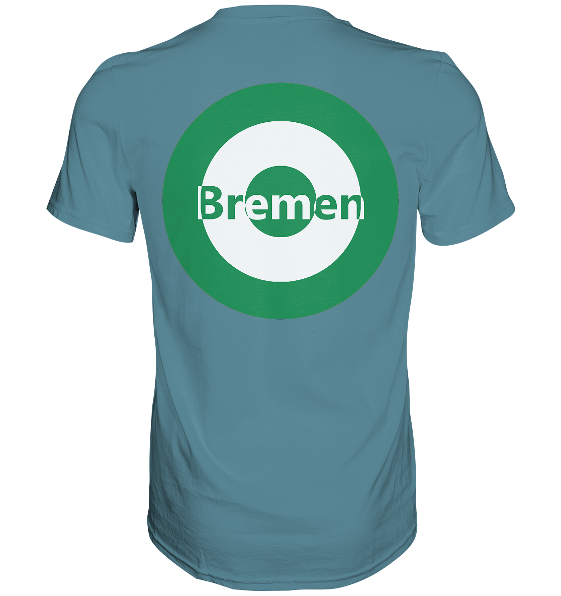 Bremen Fan-T-Shirt Kokarde beidseitig "Bremen" - Premium Shirt Bremen Fan-T-Shirt Kokarde beidseitig "Bremen" - Premium Shirt