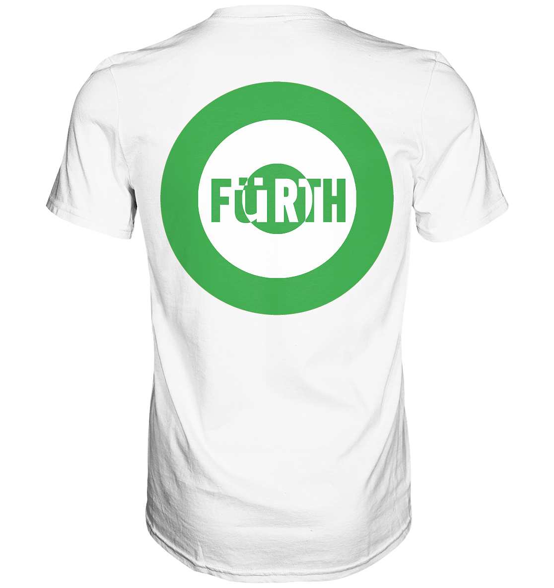 Fürth Fan-T-Shirt Kokarde beidseitig "Fürth" - Premium Shirt Fürth Fan-T-Shirt Kokarde beidseitig "Fürth" - Premium Shirt