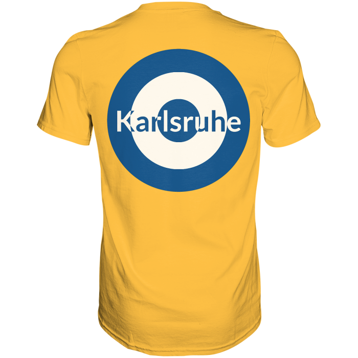 Karlsruhe Fan-T-Shirt zweiseitiger Druck "Karlsruhe" - Premium Shirt