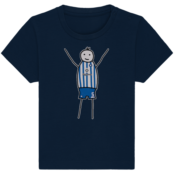 Karlsruhe Fan T-Shirt Strichmännchen - Baby Organic Shirt