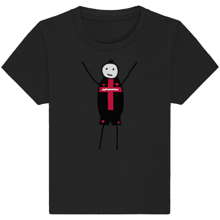 Leverkusen Fan-T-Shirt Strichmännchen - Baby Organic Shirt