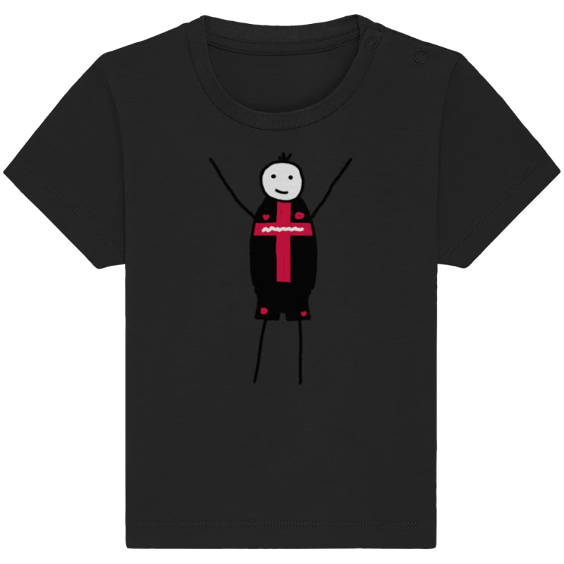 Leverkusen Fan-T-Shirt Strichmännchen - Baby Organic Shirt