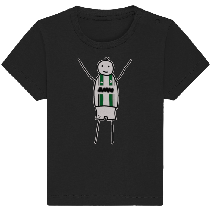 Mönchengladbach Fan-T-Shirt Strichmännchen - Baby Organic Shirt