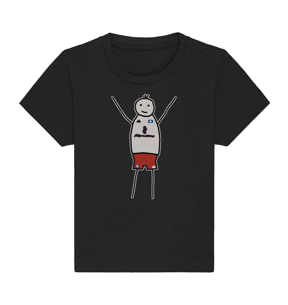 Hamburg Fan-T-Shirt Strichmänchen - Baby Organic Shirt Hamburg Fan-T-Shirt Strichmänchen - Baby Organic Shirt