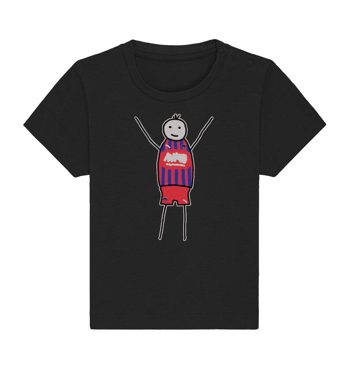 Heidenheim Fan-T-Shirt Strichmännchen - Baby Organic Shirt Heidenheim Fan-T-Shirt Strichmännchen - Baby Organic Shirt