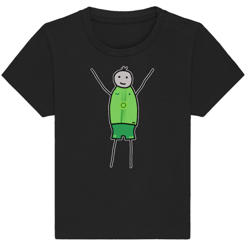 Wolfsburg Fan-T-Shirt Strichmännchen - Baby Organic Shirt