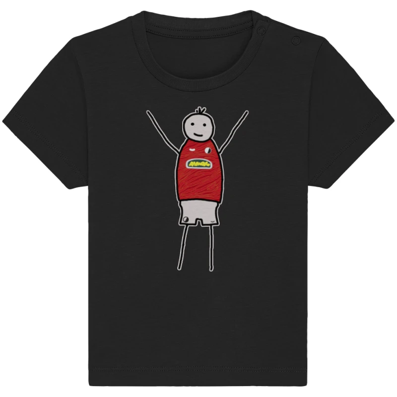 Freiburg Fan-T-Shirt Strichmännchen - Baby Organic Shirt